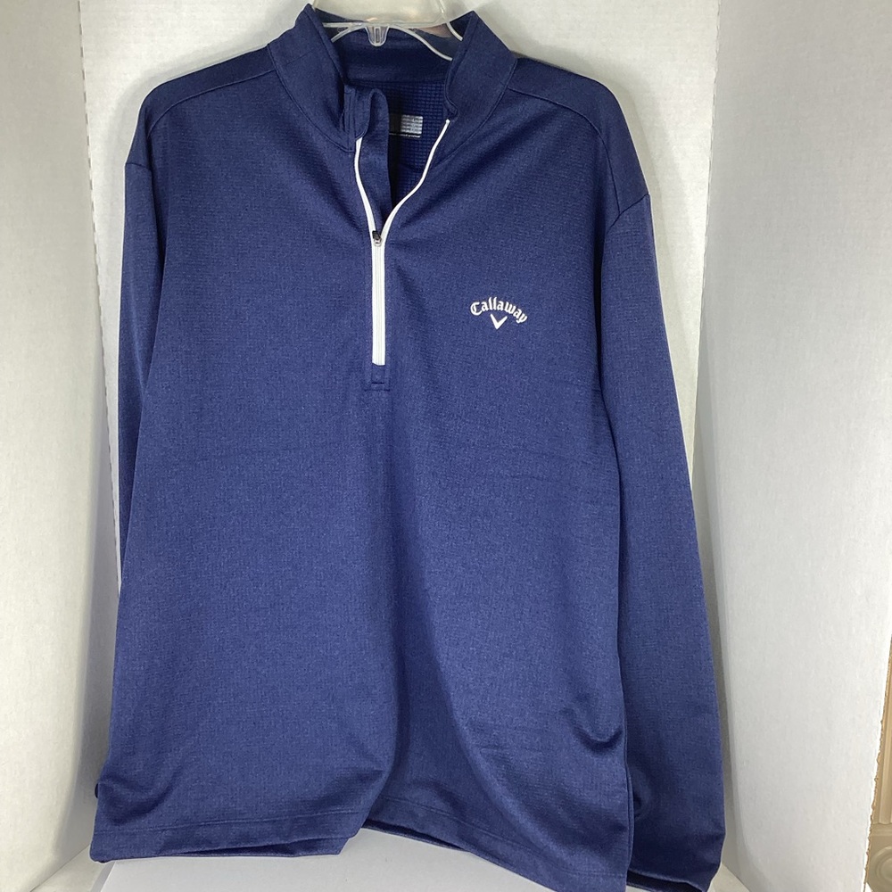 Callaway Men's Navy Zip-Up Sweater SIZE L